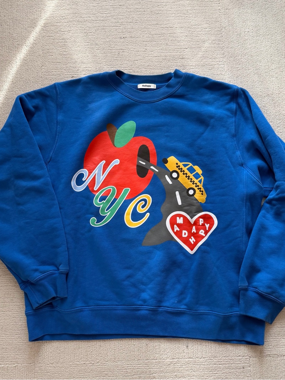 MadHappy NYC Blue Graphic Sweatshirt